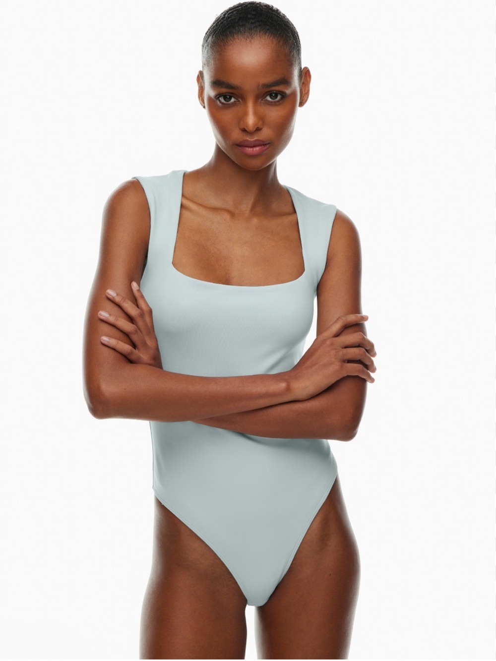 ARITZIA Contour Esteem Bodysuit in Azul Grey Size M LIKE NEW